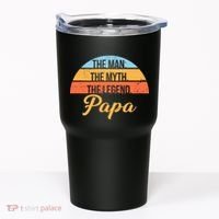 Papa The Man Myth Legend Retro Tumbler thumb 0