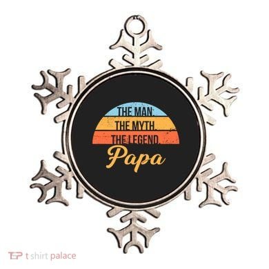 Papa The Man Myth Legend Retro Ornament