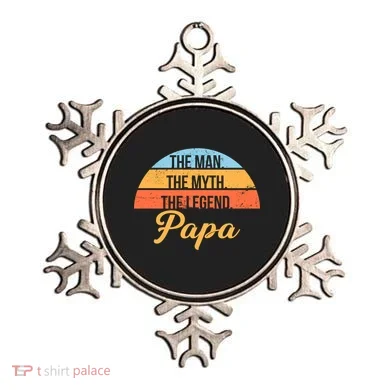 Papa The Man Myth Legend Retro Ornament