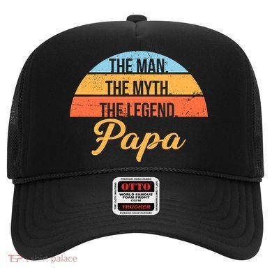Papa The Man Myth Legend Retro Hat