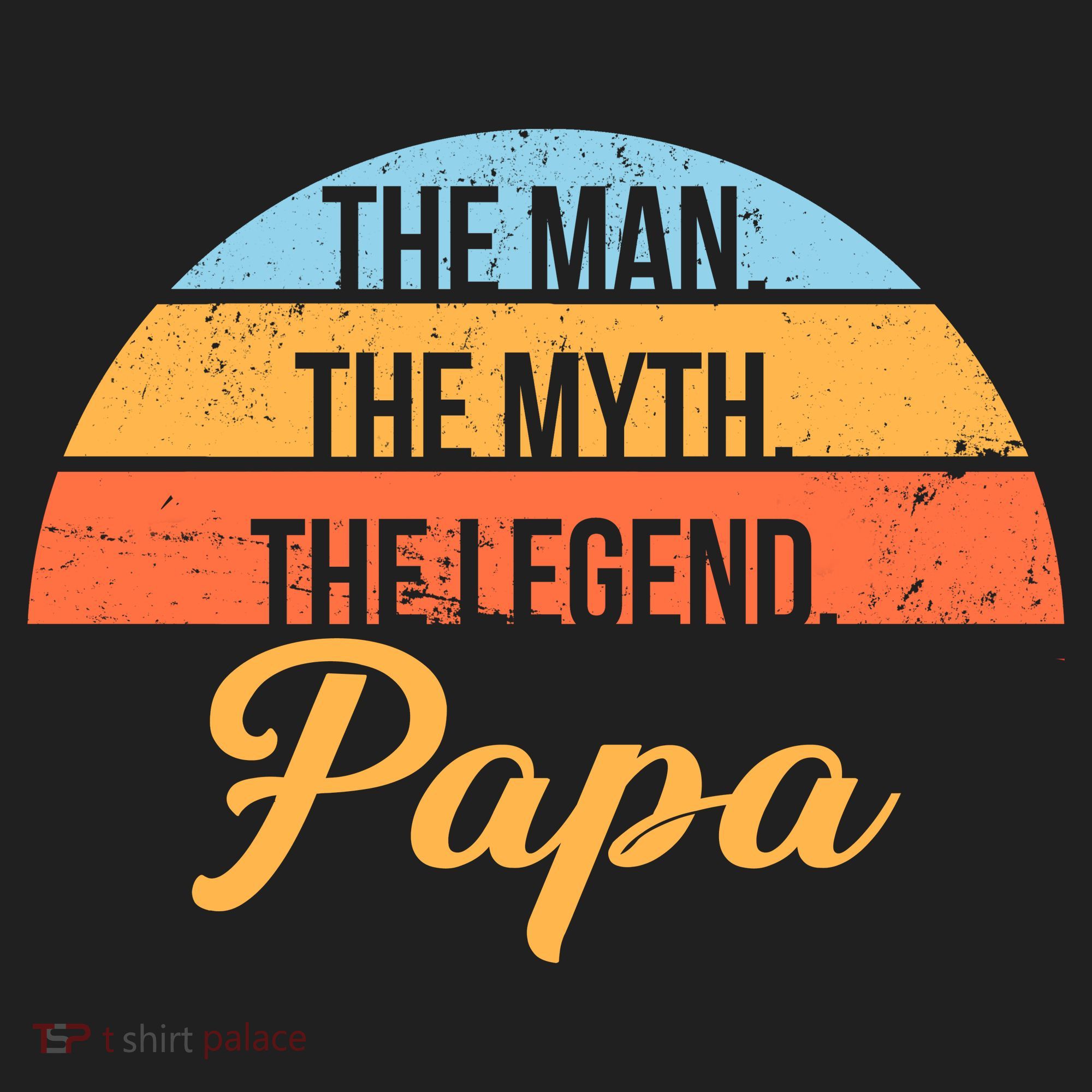 Papa The Man Myth Legend Retro Hat