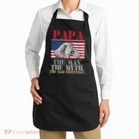 Papa The Man The Myth The Bad Influence Father's Day Apron thumb 2