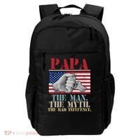 Papa The Man The Myth The Bad Influence Father's Day Backpack thumb 0
