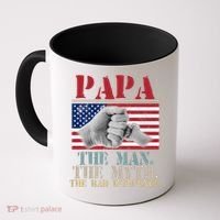 Papa The Man The Myth The Bad Influence Father's Day Coffee Mug thumb 0