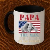 Papa The Man The Myth The Bad Influence Father's Day Coffee Mug thumb 2