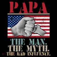 Papa The Man The Myth The Bad Influence Father's Day Coffee Mug thumb 5