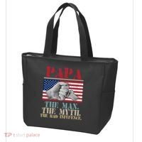Papa The Man The Myth The Bad Influence Father's Day Tote Bag thumb 3