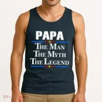 Papa The Man The Myth The Legend Tank Top thumb 3