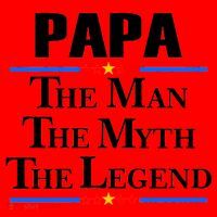 Papa The Man The Myth The Legend Santa Hat thumb 1