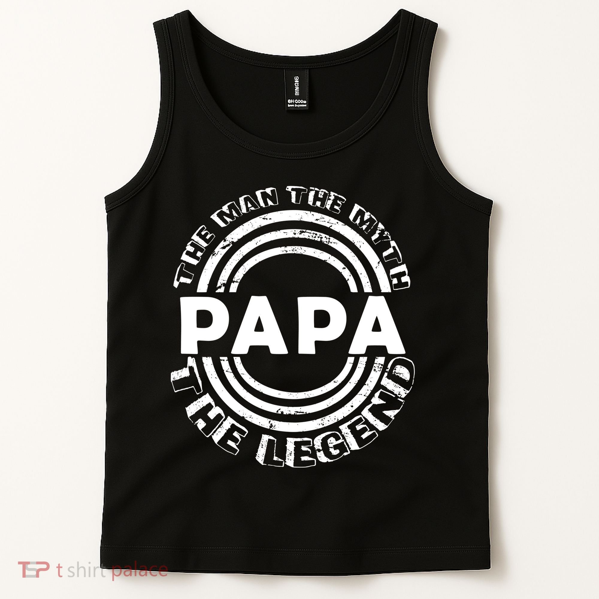 Papa The Man The Myth The Legend Funny Tank Top