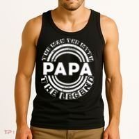 Papa The Man The Myth The Legend Funny Tank Top thumb 3
