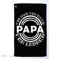 Papa The Man The Myth The Legend Funny Golf Towel thumb 0