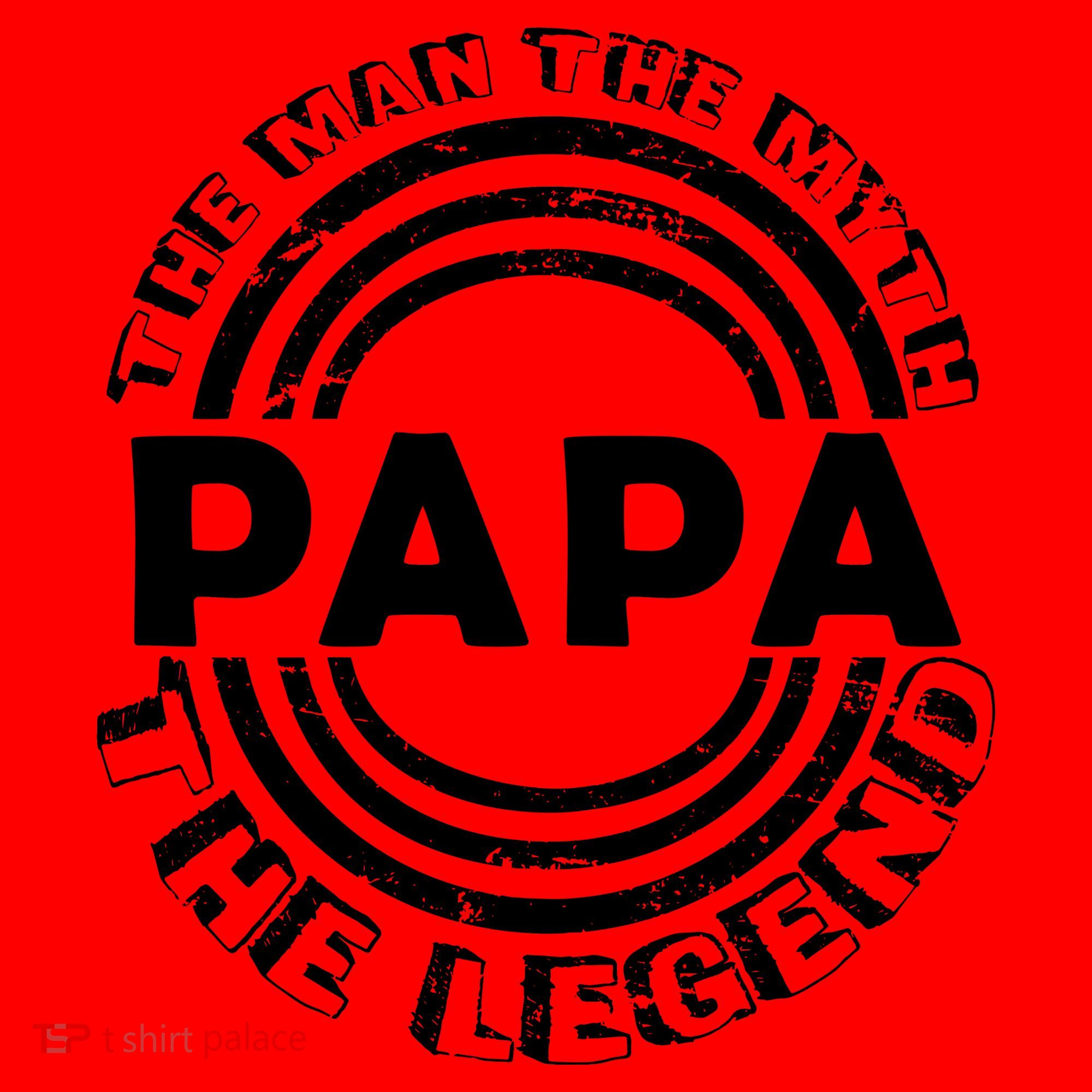 Papa The Man The Myth The Legend Funny Santa Hat
