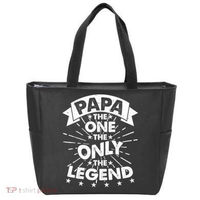 Papa the One The Only The Legend Tote Bag