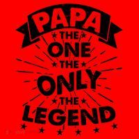 Papa the One The Only The Legend Santa Hat thumb 1