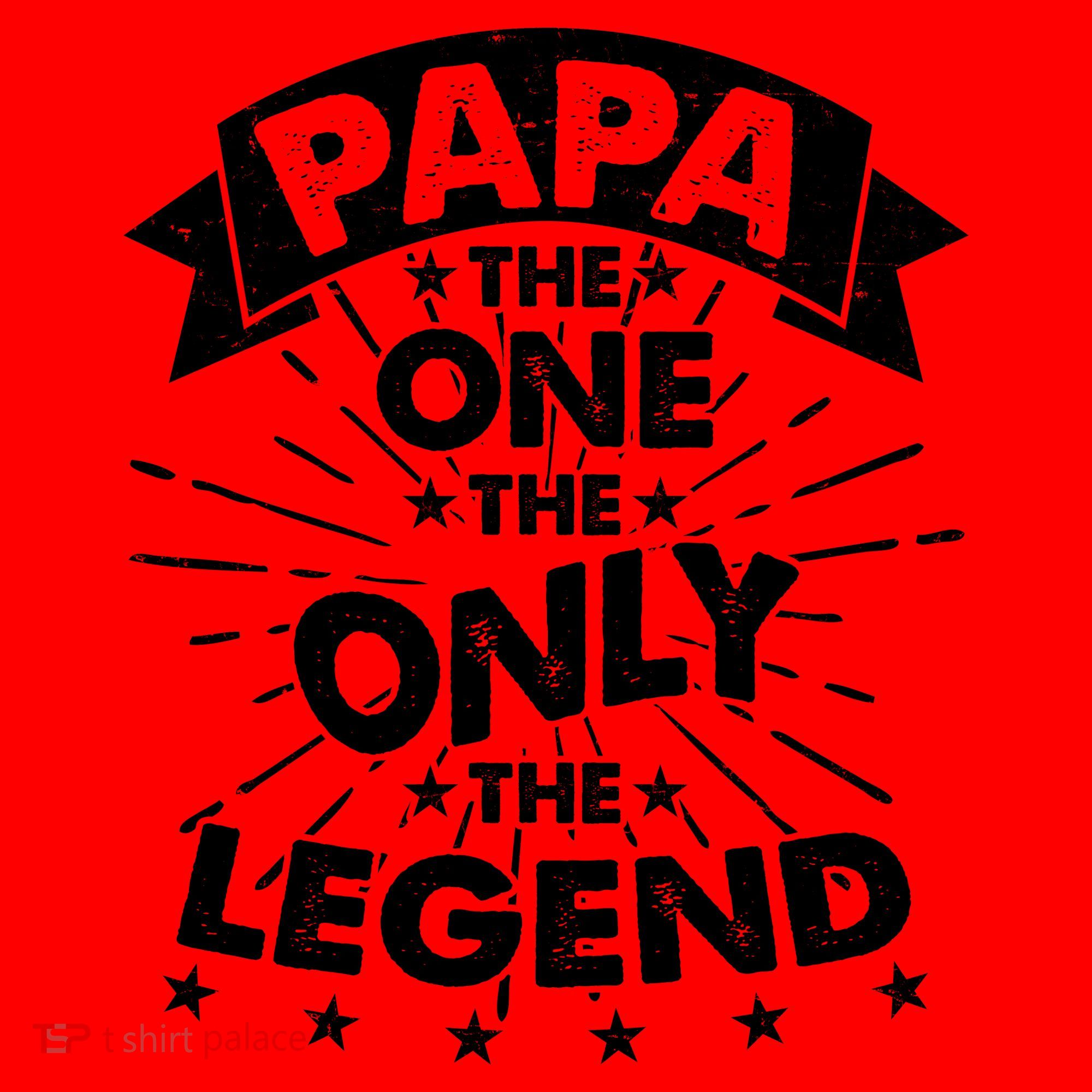 Papa the One The Only The Legend Santa Hat