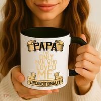 Papa The Only Man Who Loved Me Unconditionally  Coffee Mug thumb 3