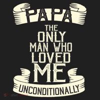 Papa The Only Man Who Loved Me Unconditionally  Golf Towel thumb 3