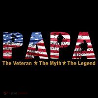 Papa The Veteran The Myth The Legend Doggie Tank thumb 4