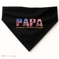 Papa The Veteran The Myth The Legend USA-Made Doggie Bandana thumb 0