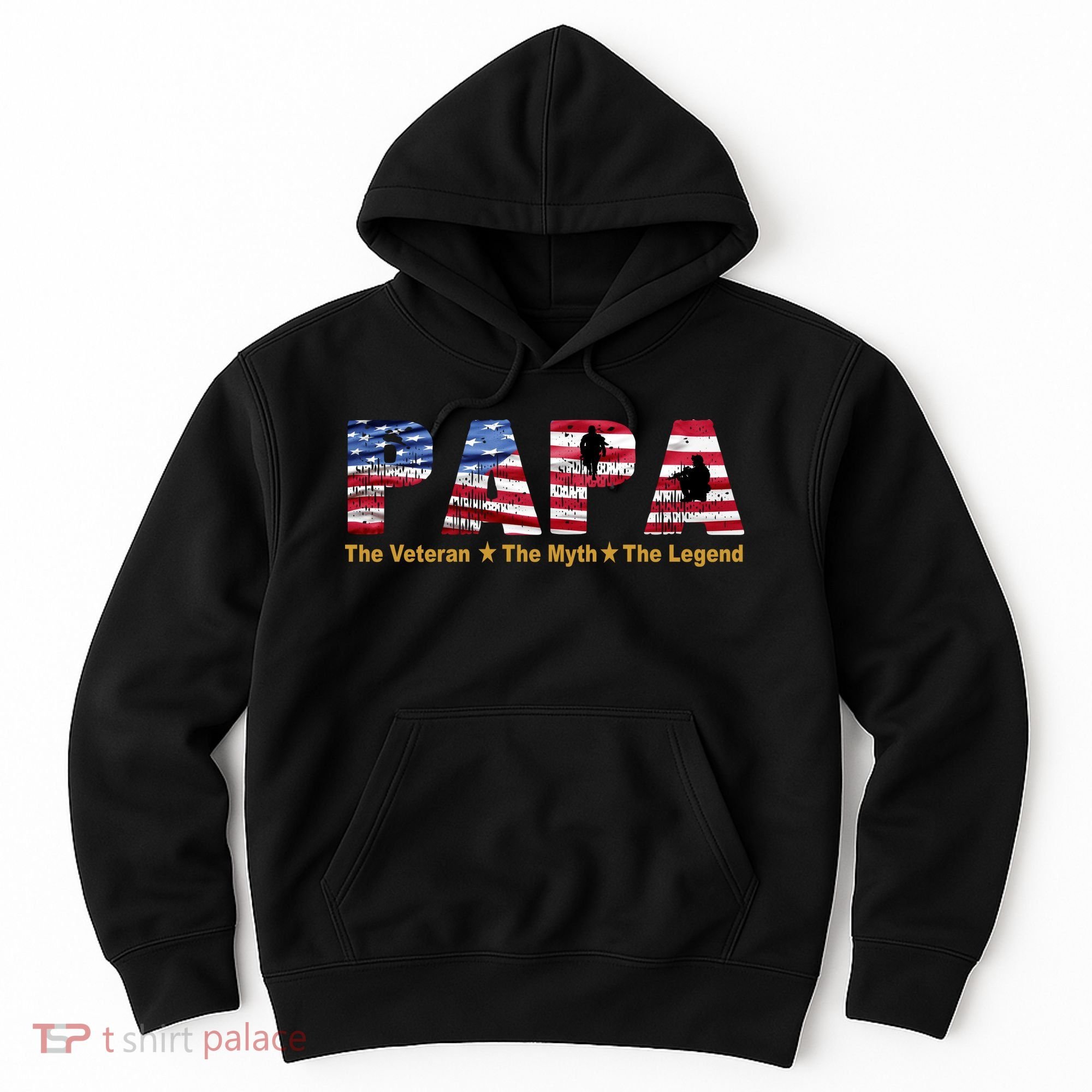 Papa The Veteran The Myth The Legend Hoodie