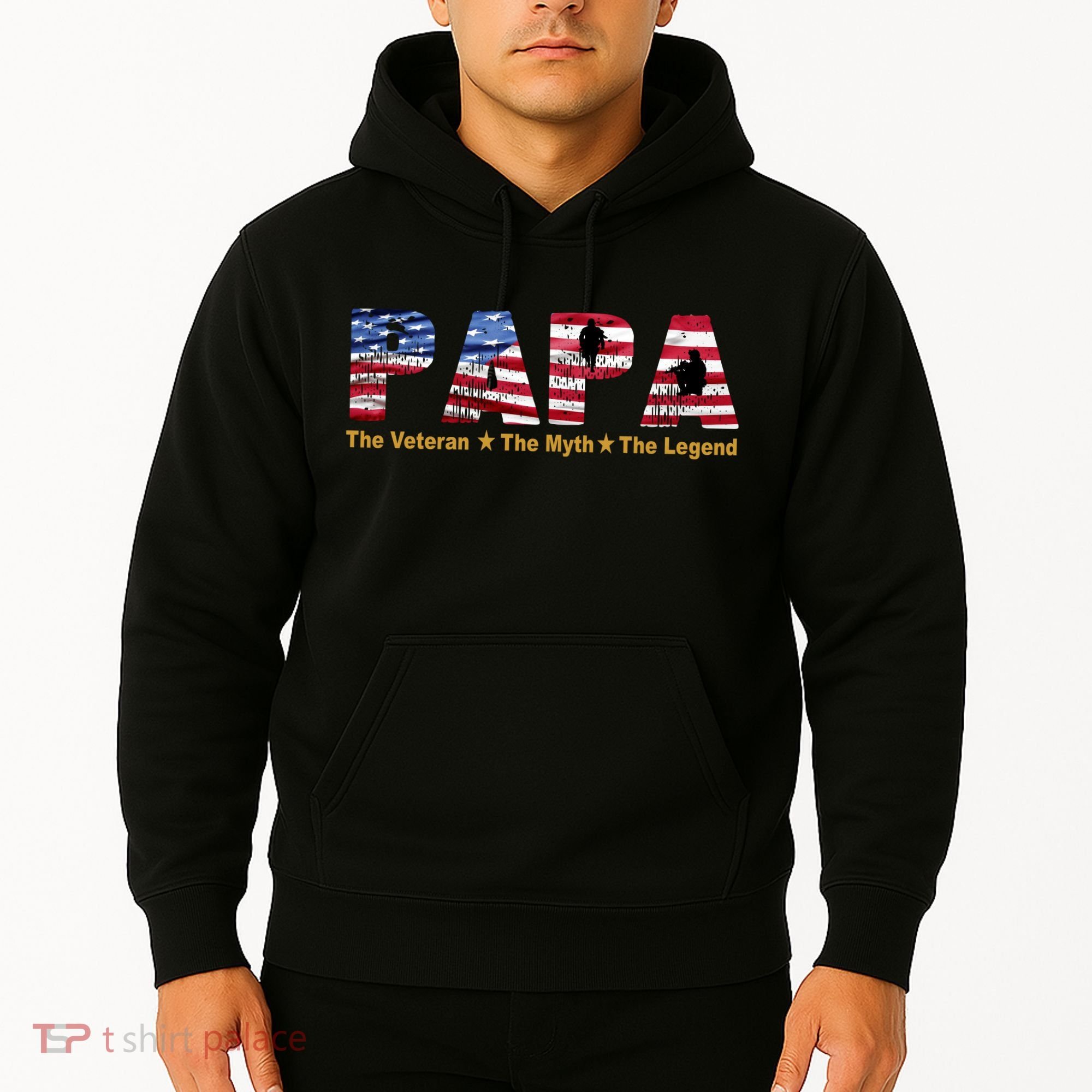Papa The Veteran The Myth The Legend Hoodie
