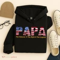 Papa The Veteran The Myth The Legend Hoodie thumb 4
