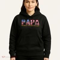 Papa The Veteran The Myth The Legend Hoodie thumb 5