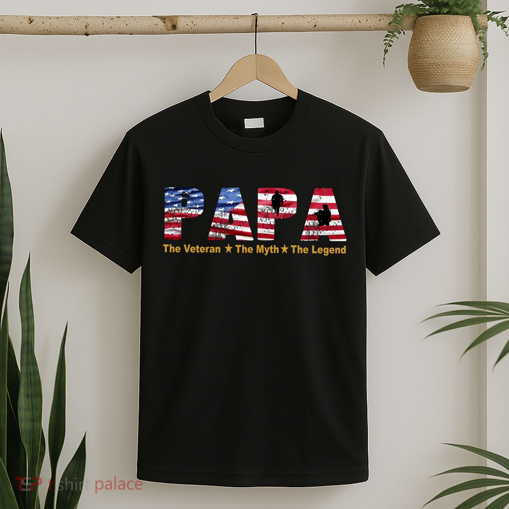 Papa The Veteran The Myth The Legend T-Shirt