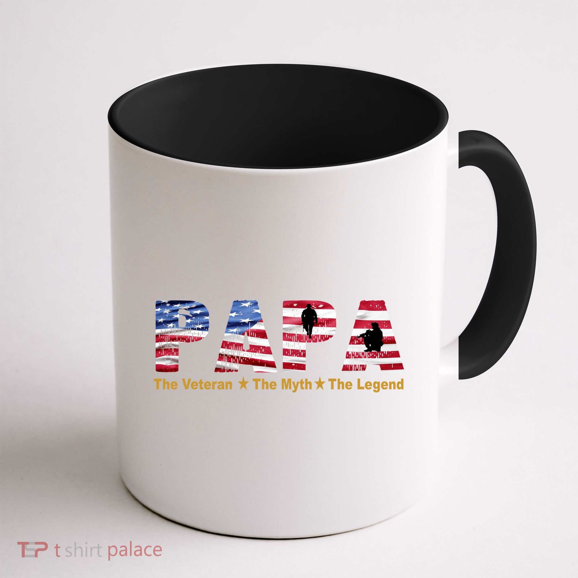 Papa The Veteran The Myth The Legend Coffee Mug