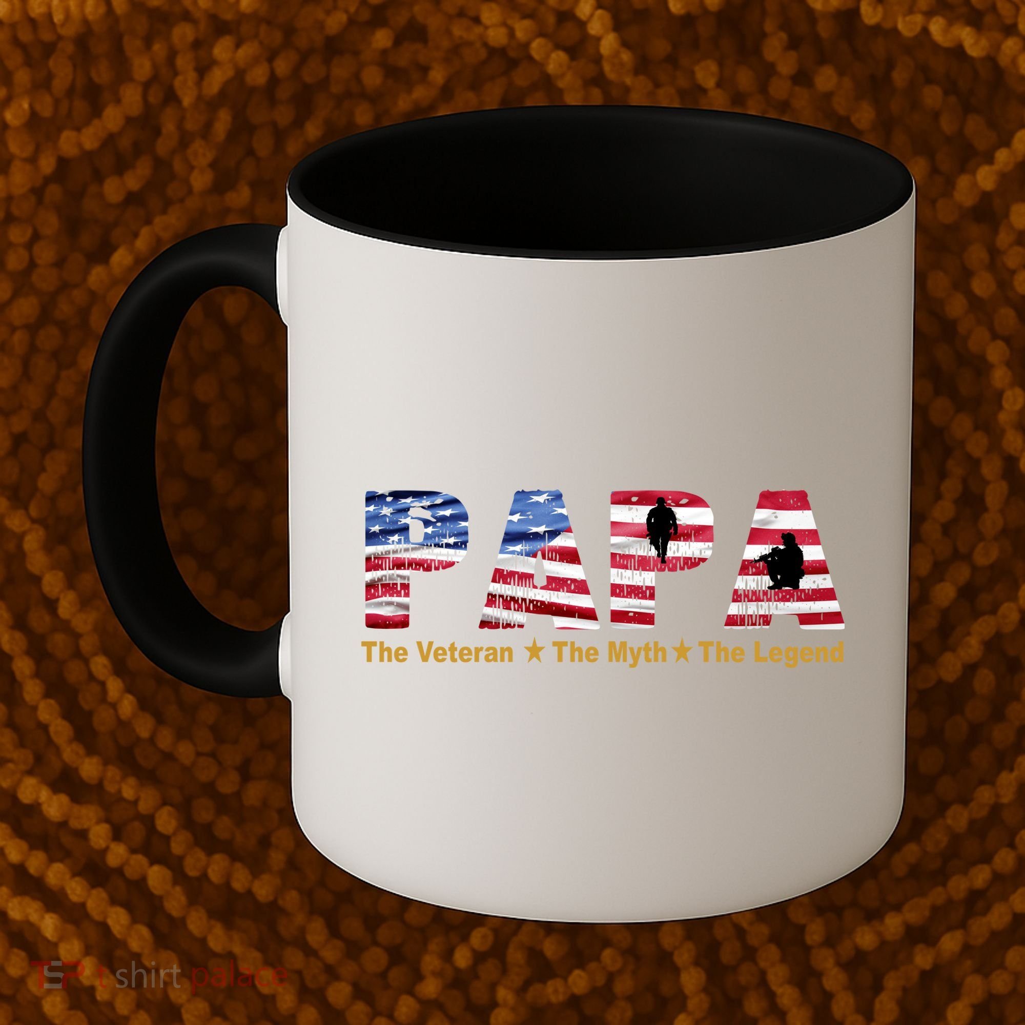 Papa The Veteran The Myth The Legend Coffee Mug