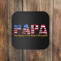 Papa The Veteran The Myth The Legend Coaster thumb 0