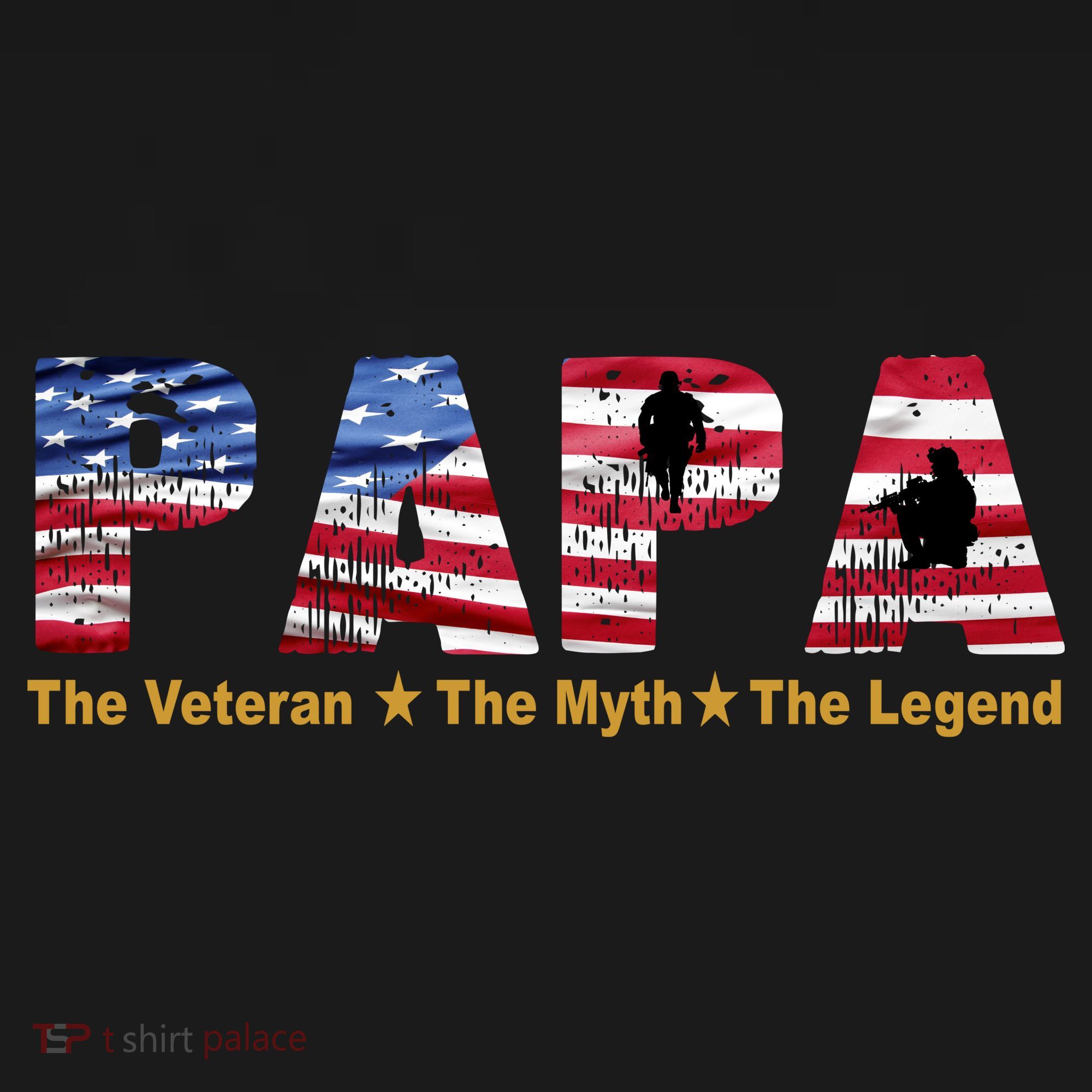 Papa The Veteran The Myth The Legend Pajama Set