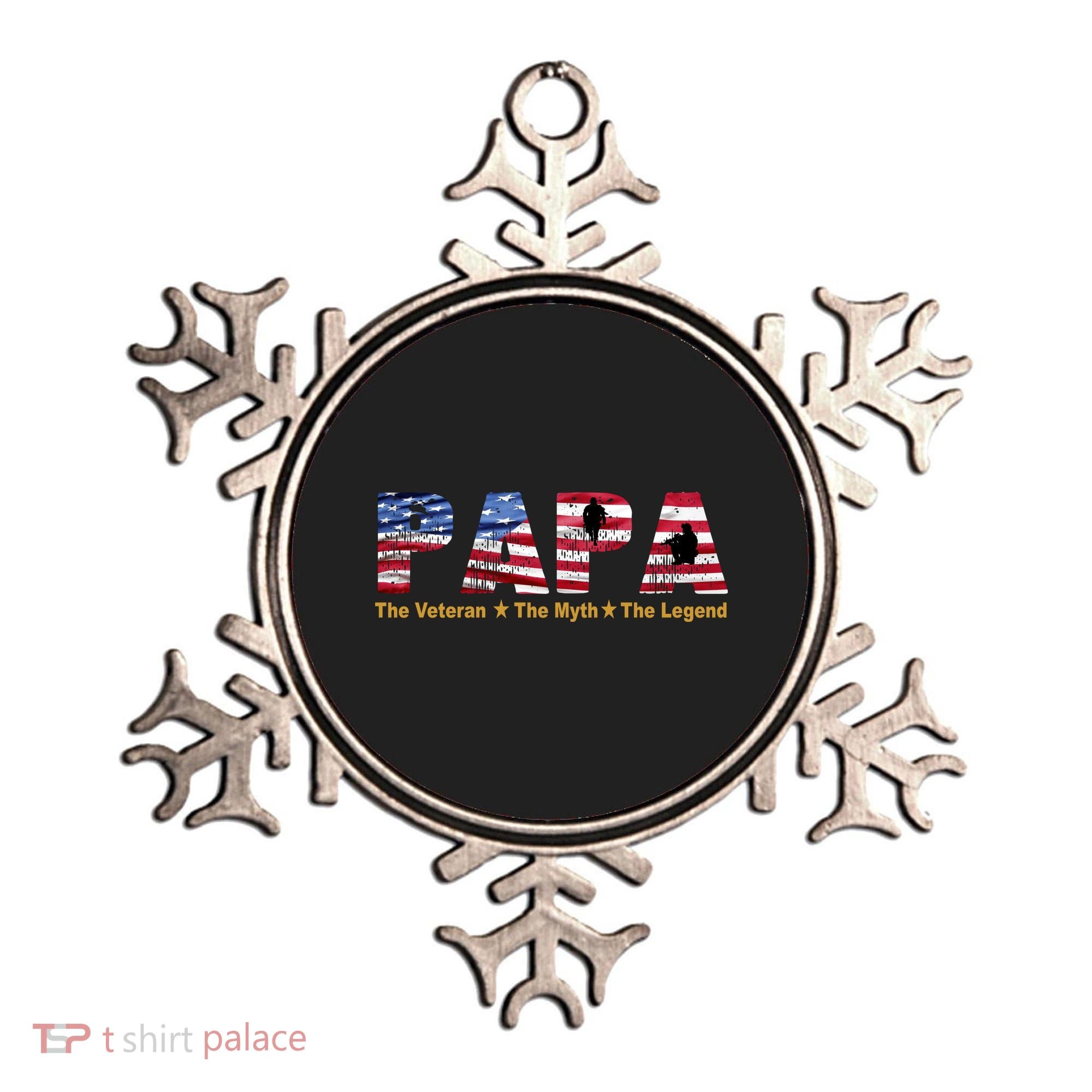 Papa The Veteran The Myth The Legend Ornament