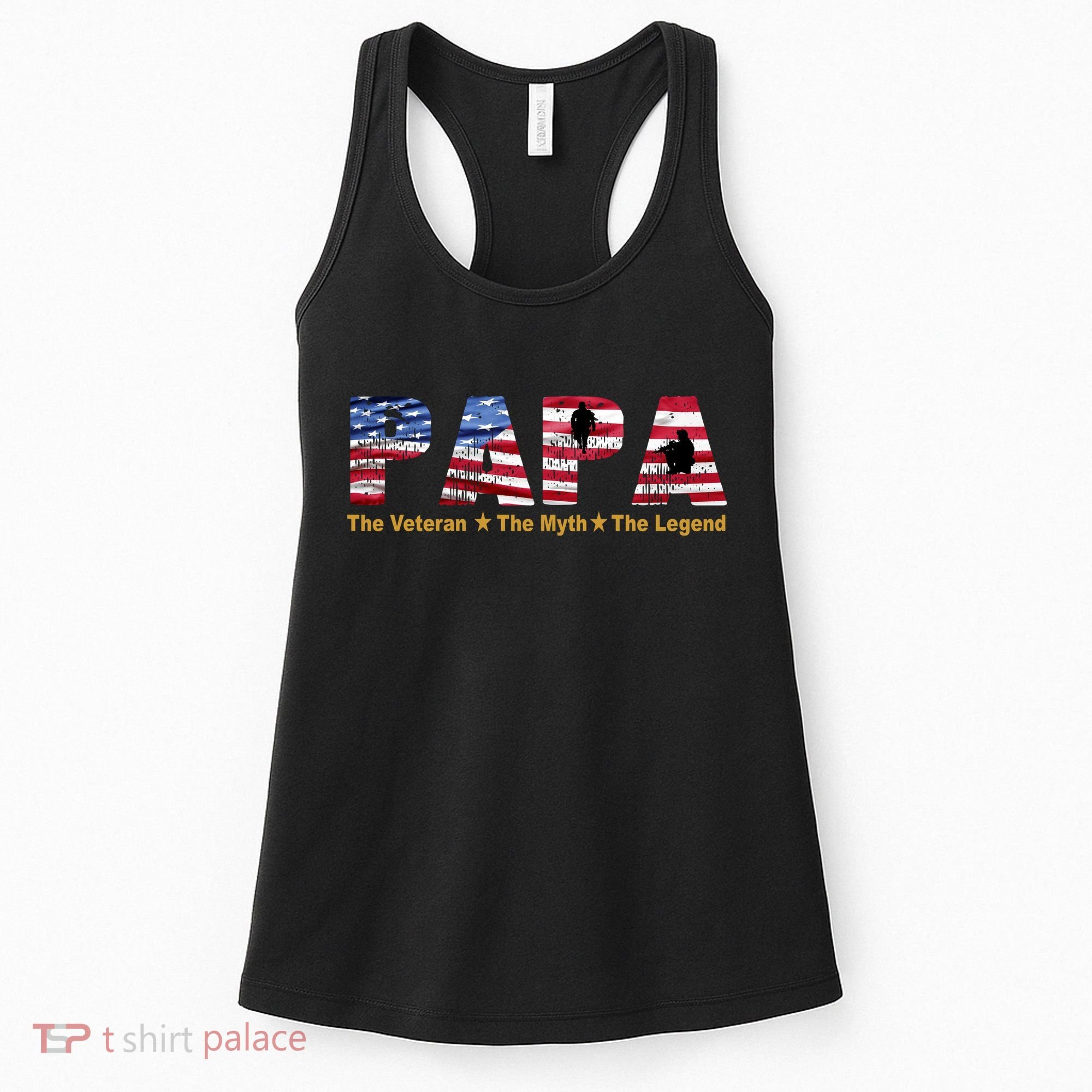 Papa The Veteran The Myth The Legend Women's Tank Top