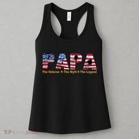Papa The Veteran The Myth The Legend Women's Tank Top thumb 3