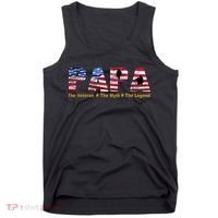 Papa The Veteran The Myth The Legend Tank Top thumb 0