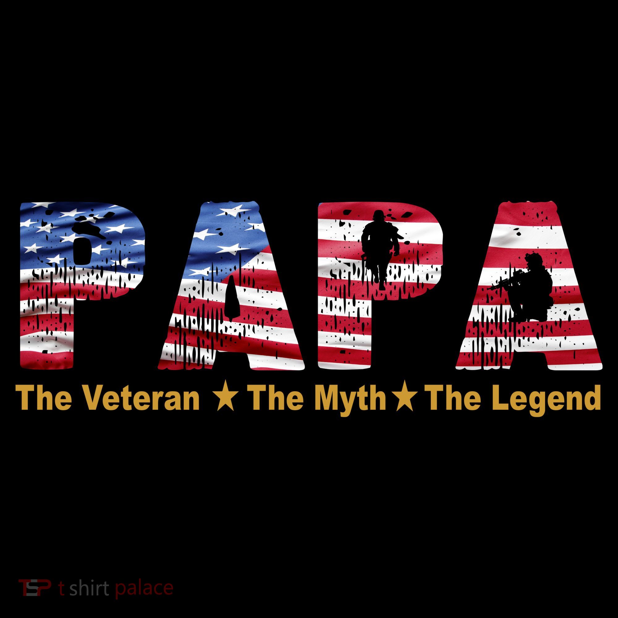 Papa The Veteran The Myth The Legend Kids Sweatshirt