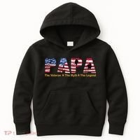 Papa The Veteran The Myth The Legend Kids Hoodie thumb 0