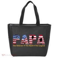 Papa The Veteran The Myth The Legend Tote Bag thumb 0