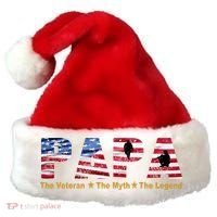 Papa The Veteran The Myth The Legend Santa Hat thumb 0