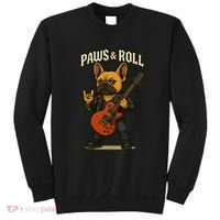 Paws And Roll French Bulldog Funny Sweatshirt thumb 0