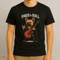 Paws And Roll French Bulldog Funny T-Shirt thumb 3