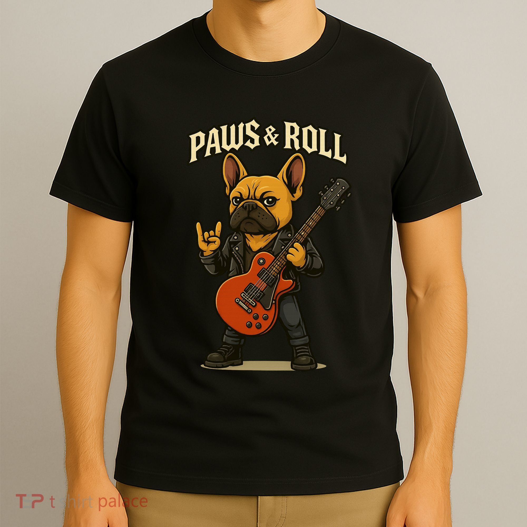 Paws And Roll French Bulldog Funny T-Shirt
