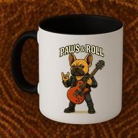 Paws And Roll French Bulldog Funny Coffee Mug thumb 2