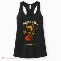 Paws And Roll French Bulldog Funny Women's Tank Top thumb 0
