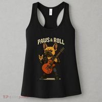 Paws And Roll French Bulldog Funny Women's Tank Top thumb 3