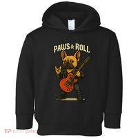Paws And Roll French Bulldog Funny Toddler Hoodie thumb 0
