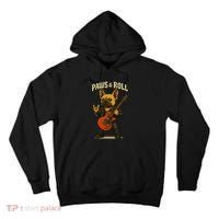 Paws And Roll French Bulldog Funny Tall Hoodie thumb 0