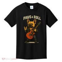 Paws And Roll French Bulldog Funny Kids T-Shirt thumb 0